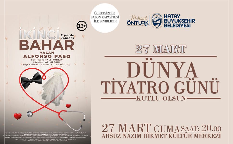 HBB’den Dünya Tiyatro Günü’nde “İkinci Bahar”