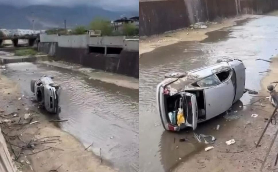 İskenderun’da Araç Feyezan Kanalı’na Uçtu