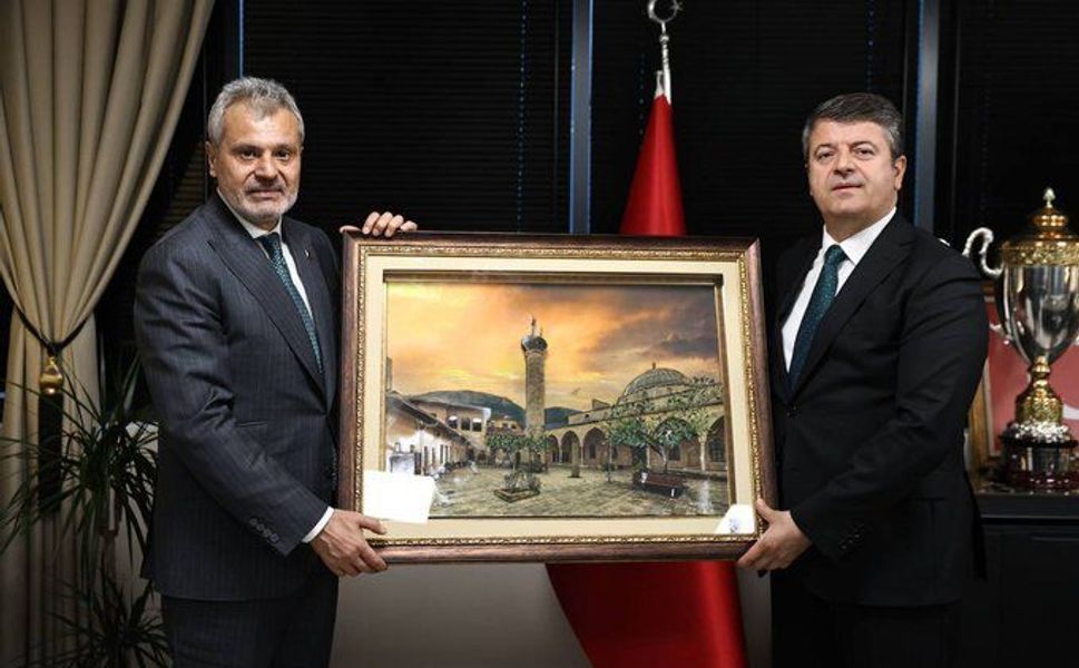 Başkan Öntürk, Adıyaman Belediye Başkanı Tutdere’yi Ağırladı