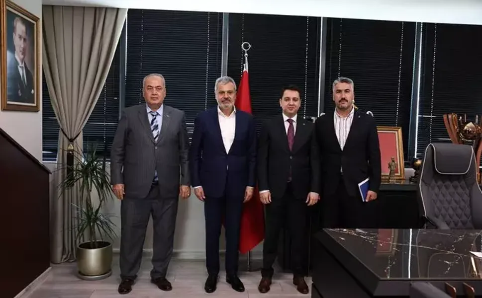 Başkan Öntürk, Hassa Kaymakamı ve Belediye Başkanını Ağırladı