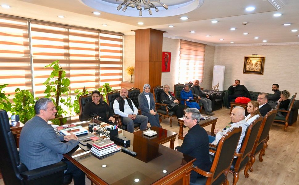 Türk Sağlık-Sen Heyetinden Belediyeye Ziyaret