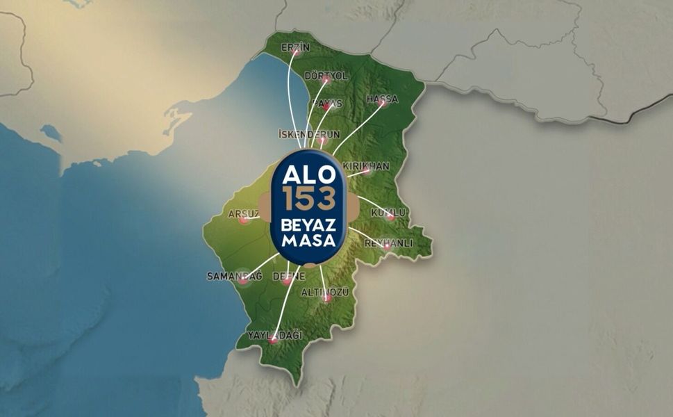 Hatay’da Çözümün Adresi: ALO 153