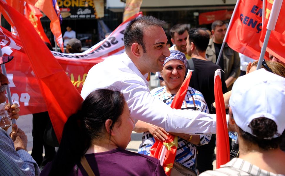 Halil İbrahim Özgün 1 Mayıs’ta Emekçilerle Omuz Omuza