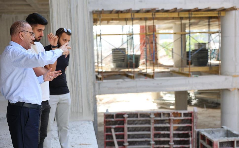 Başkan Yapar Yeni Belediye Hizmet Binası İnşaatını İnceledi