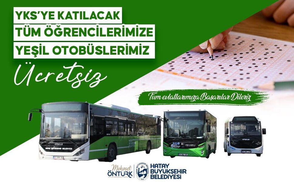 HBB’den YKS Öğrencilerine Ücretsiz Ulaşım Desteği