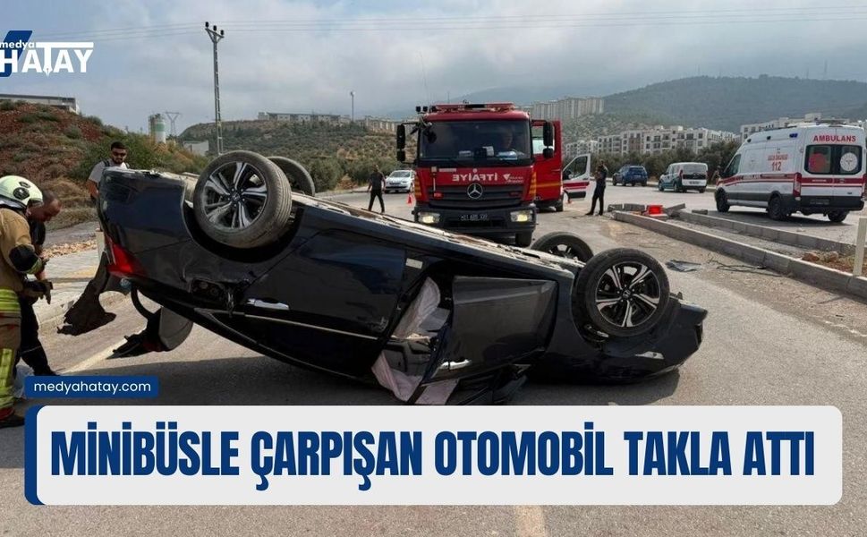 Kavşakta Can Pazarı: Otomobil Takla Attı, 4 Yaralı