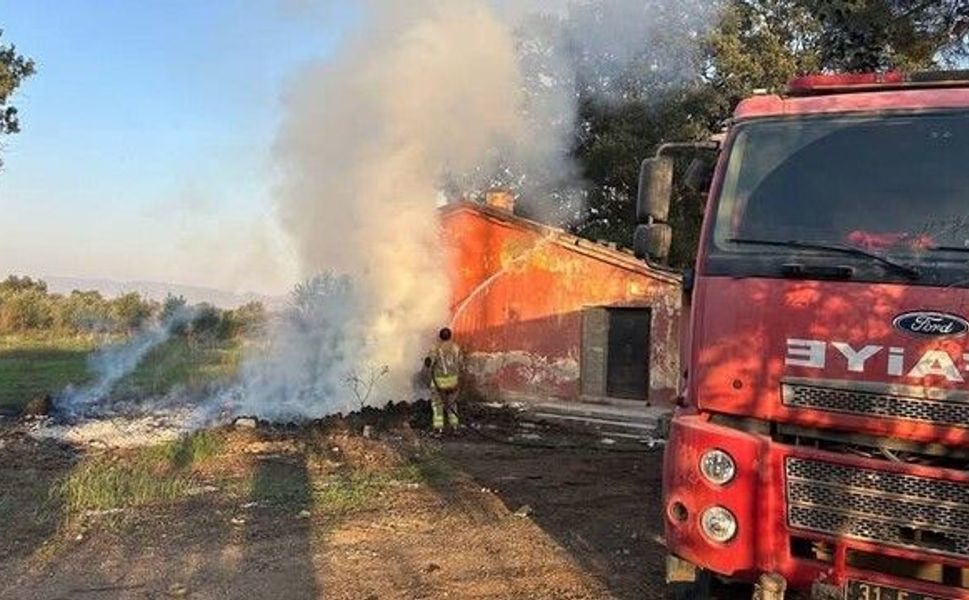 HATAY'IN KIRIKHAN İLÇESİNDE YANGIN!