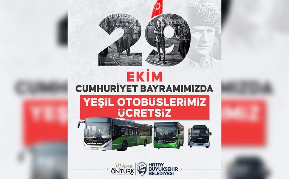 HBB’DEN CUMHURİYET BAYRAMI’NDA ÜCRETSİZ TOPLU ULAŞIM