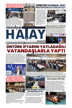 Medya Hatay Gazetesi 13.03.2026 Cuma